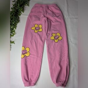 BSR X Samii Ryan Smiley Sweats Daisy Flower Pink Size Small